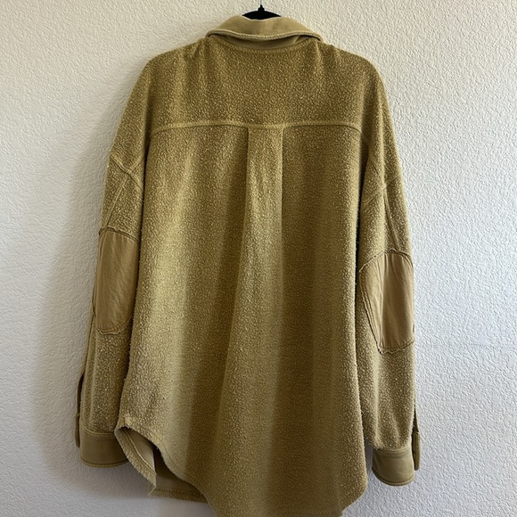 Free People Ruby Shirt Fleece Oversized Button-down Shacket Jacket - Picture 7 of 10